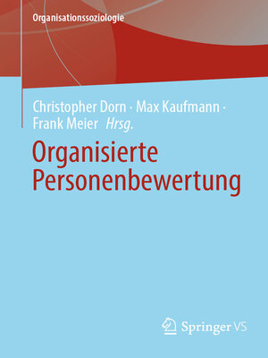 Organisierte Personenbewertung - ebook
